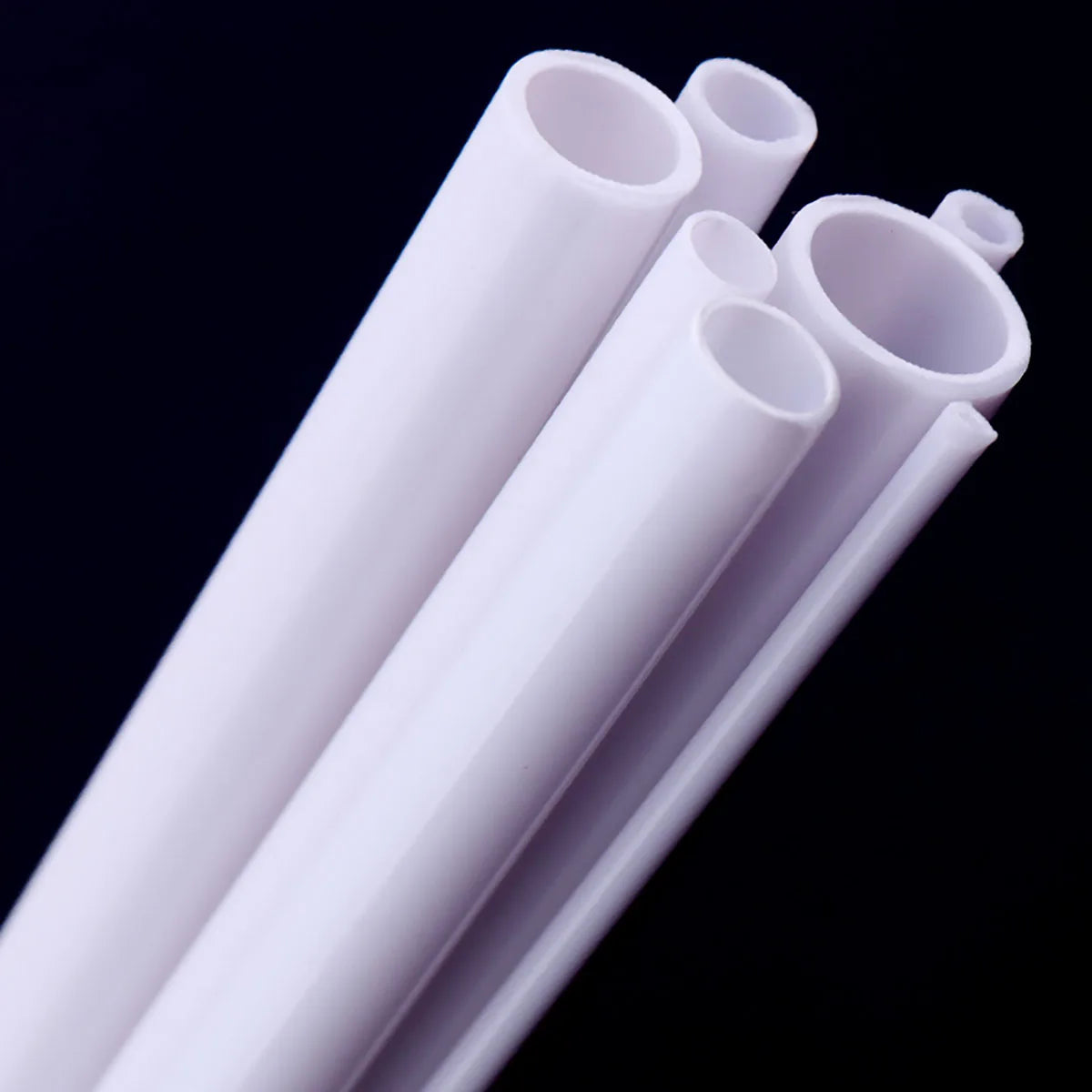 10/20pcs White ABS Round Plastic Pipe Tube Hollow Pipe OD 2/3/4/5/6/8/10mm x Length 500mm DIY Handmade Sand Table Material