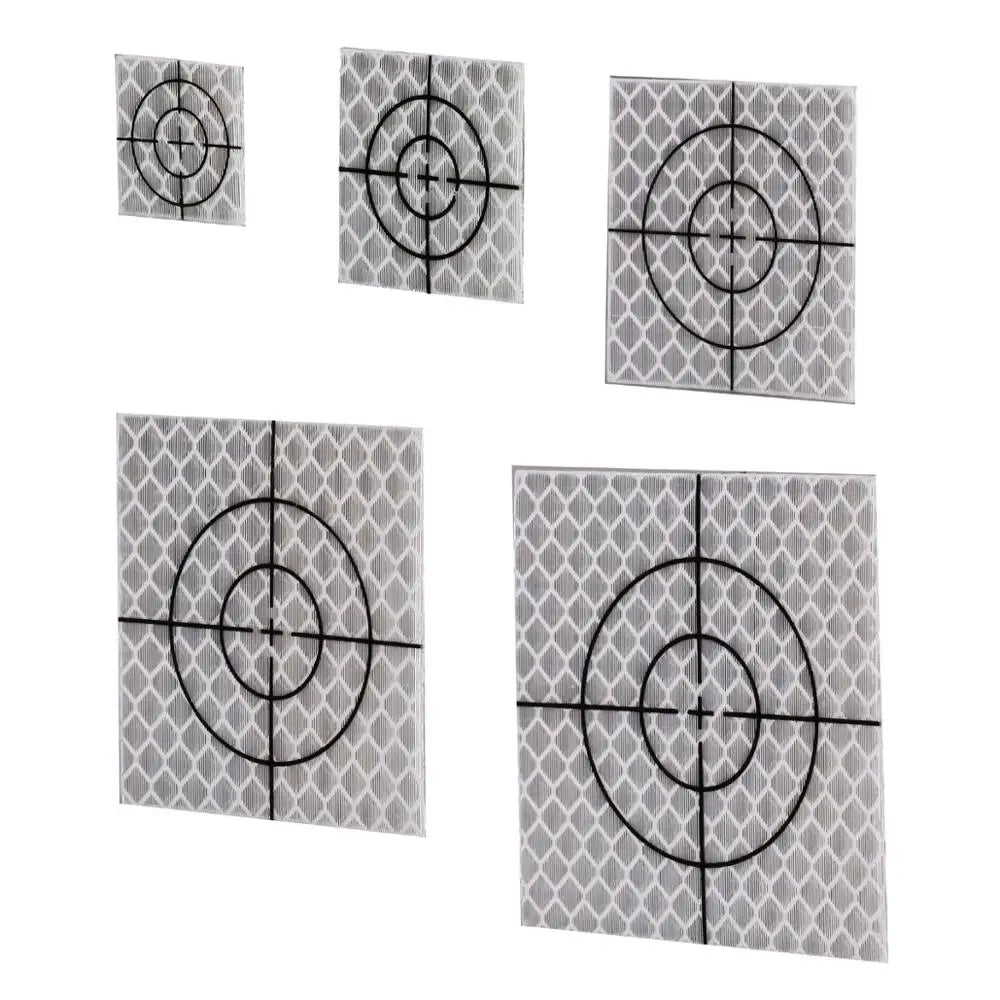 100pcs Reflector Sheet Reflective Tape Target Total Station 20 / 30 / 40/ 50/ 60mm  Silver Retro Reflective Target