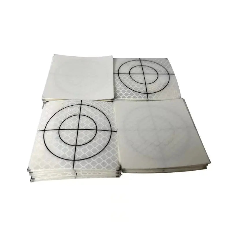 100pcs Size 20 30 40 50 60 80mm Reflector Sheet For Swiss Total Station Survey Geography White Target Sheet Reflective Sticker