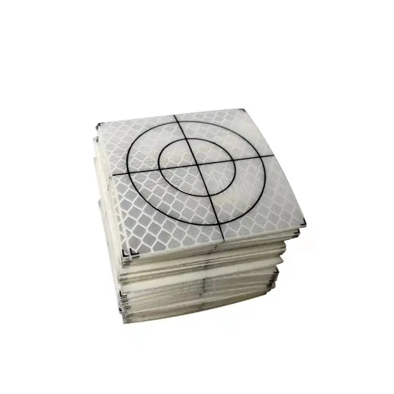 100pcs Size 20 30 40 50 60 80mm Reflector Sheet For Swiss Total Station Survey Geography White Target Sheet Reflective Sticker