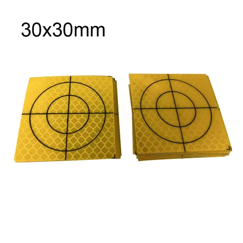 100pcs Size 60mm 20 30 40 50 80 100mm Reflector Sheet For Total Station Survey Geography Orange Target Sheet Reflective Sticker