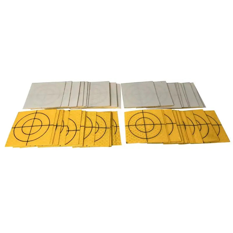 100pcs Size 60mm 20 30 40 50 80 100mm Reflector Sheet For Total Station Survey Geography Orange Target Sheet Reflective Sticker