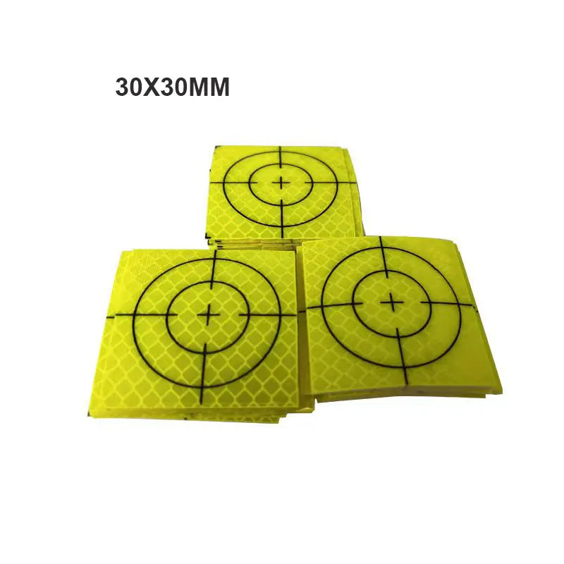 100pcs Size 60mm 20 30 40 50 80mm Reflector Sheet For Total Station Survey Geography Fluorescent Green Sheet Reflective Sticker