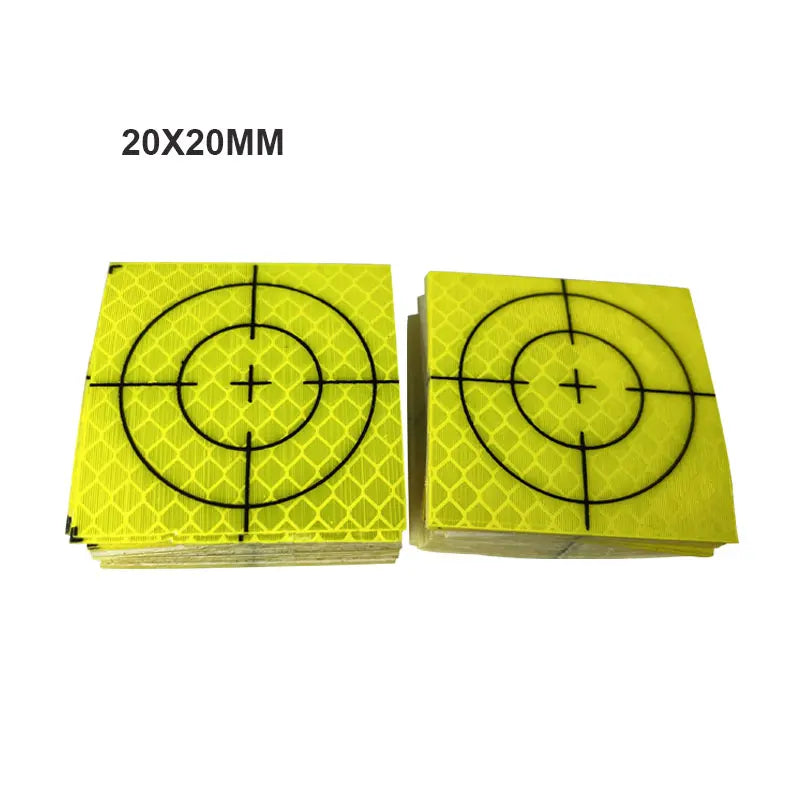 100pcs Size 60mm 20 30 40 50 80mm Reflector Sheet For Total Station Survey Geography Fluorescent Green Sheet Reflective Sticker