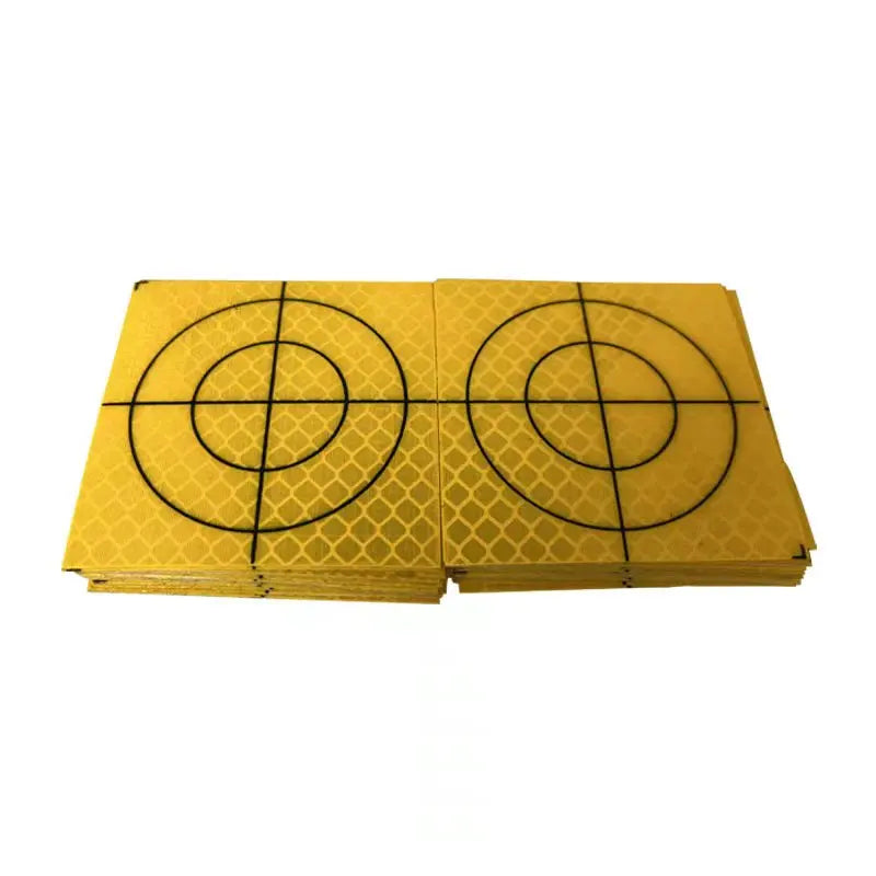 100pcs Size 60x60mm 20 30 40 50 mm Reflector Sheet For Total Station Survey Geography Orange Target Sheet Reflective Sticker