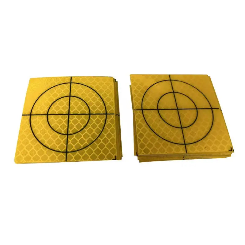 100pcs Size 60x60mm 20 30 40 50 mm Reflector Sheet For Total Station Survey Geography Orange Target Sheet Reflective Sticker