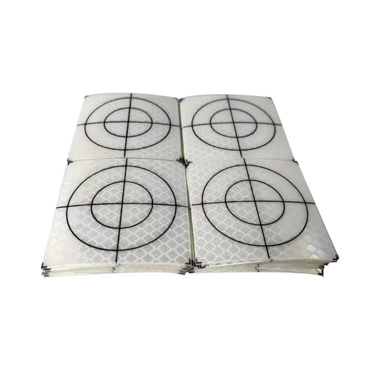 100pcs Size 60x60mm 20 30 40 50 mm Reflector Sheet For Total Station Survey Geography White Target Sheet Reflective Sticker