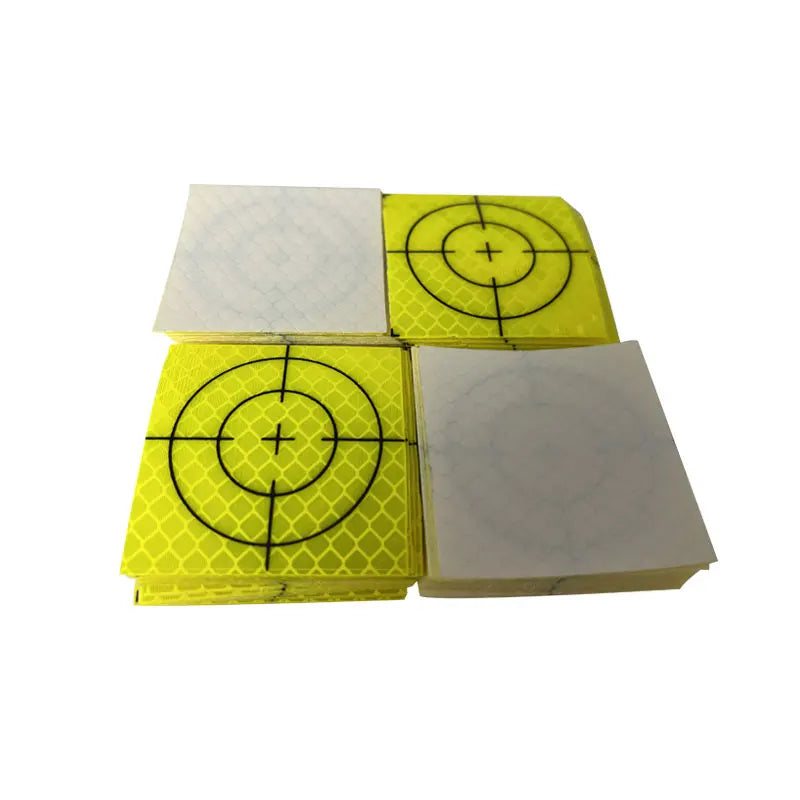 100pcs Size 80x80mm 100x100mm Reflector Sheet For Total Station Survey Geography Fluorescent Green Sheet Reflective Sticker