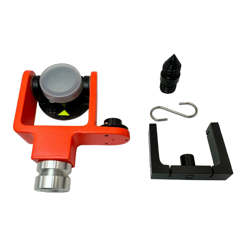 102 Mini Prism System With Side Mounted Bubble Vial Design 0/-30mm  Matel For Total Station Surveying GPS