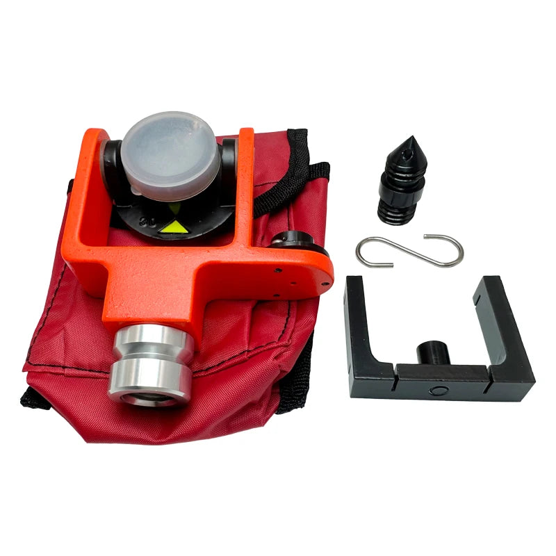 102 Mini Prism System With Side Mounted Bubble Vial Design 0/-30mm  Matel For Total Station Surveying GPS