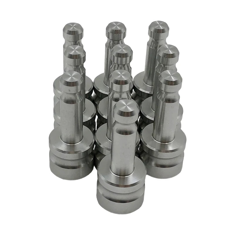 10pcs Aluminum Adapter Replacement For Prism GPS Total Station 5/8" x 11 Female Thread To12 mm Pole Fit Snap-On Prisms