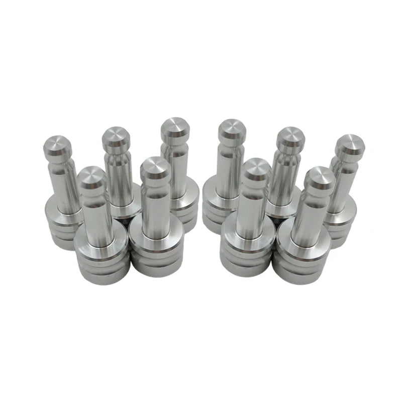 10pcs Aluminum Adapter Replacement For Prism GPS Total Station 5/8" x 11 Female Thread To12 mm Pole Fit Snap-On Prisms