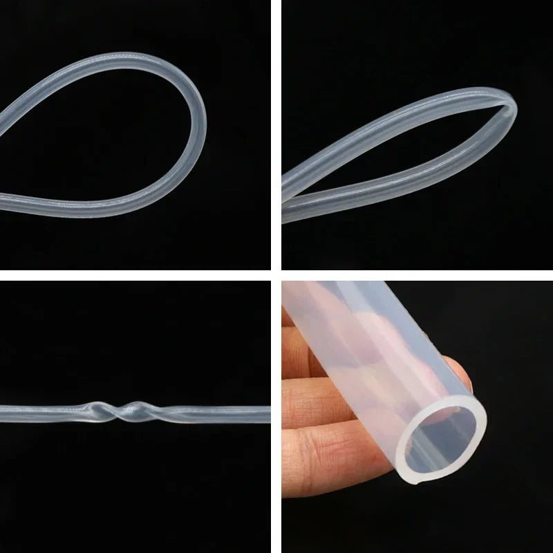 1M Food Grade Silicone Rubber Hose Transparent Flexible Silicone Tube Diameter 10mm 11mm 12mm 14mm 16mm 18mm 20mm 30mm 50mm Tube