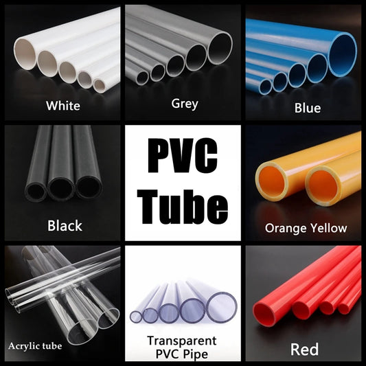 1pc O.D 20~32mm PVC Pipe Aquarium Fish Tank Water Supply PVC Tube Garden Irrigation Watering Fittings Planting Frame 50CM Long