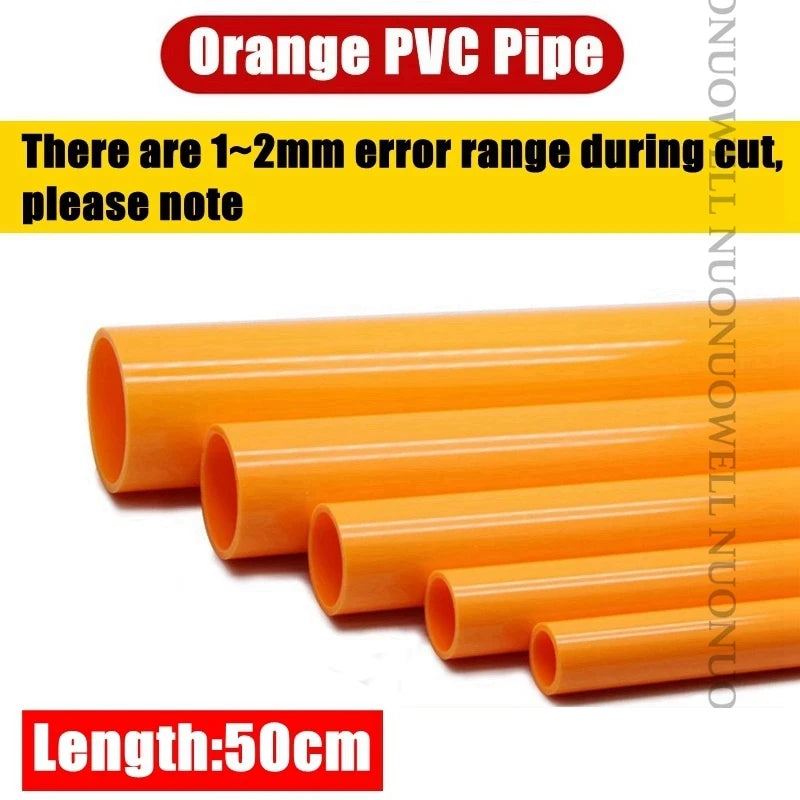 1pc O.D 20~32mm PVC Pipe Aquarium Fish Tank Water Supply PVC Tube Garden Irrigation Watering Fittings Planting Frame 50CM Long