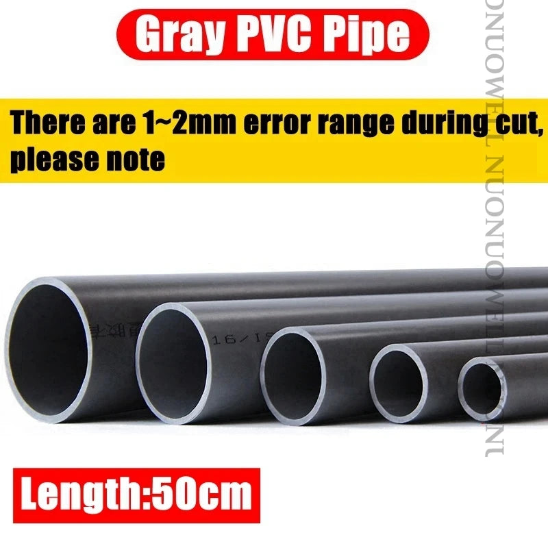 1pc O.D 20~32mm PVC Pipe Aquarium Fish Tank Water Supply PVC Tube Garden Irrigation Watering Fittings Planting Frame 50CM Long