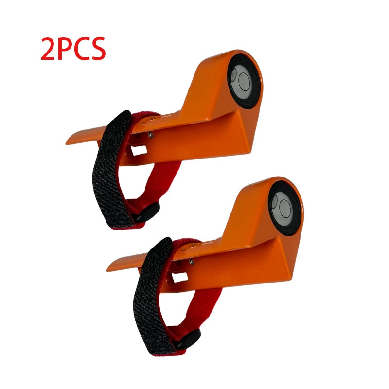 2PCS Right-angle Spirit Level Bubble Assembly Strap Buckle Optical Portable Leveler for Centering Rod Carbon Fiber Pole