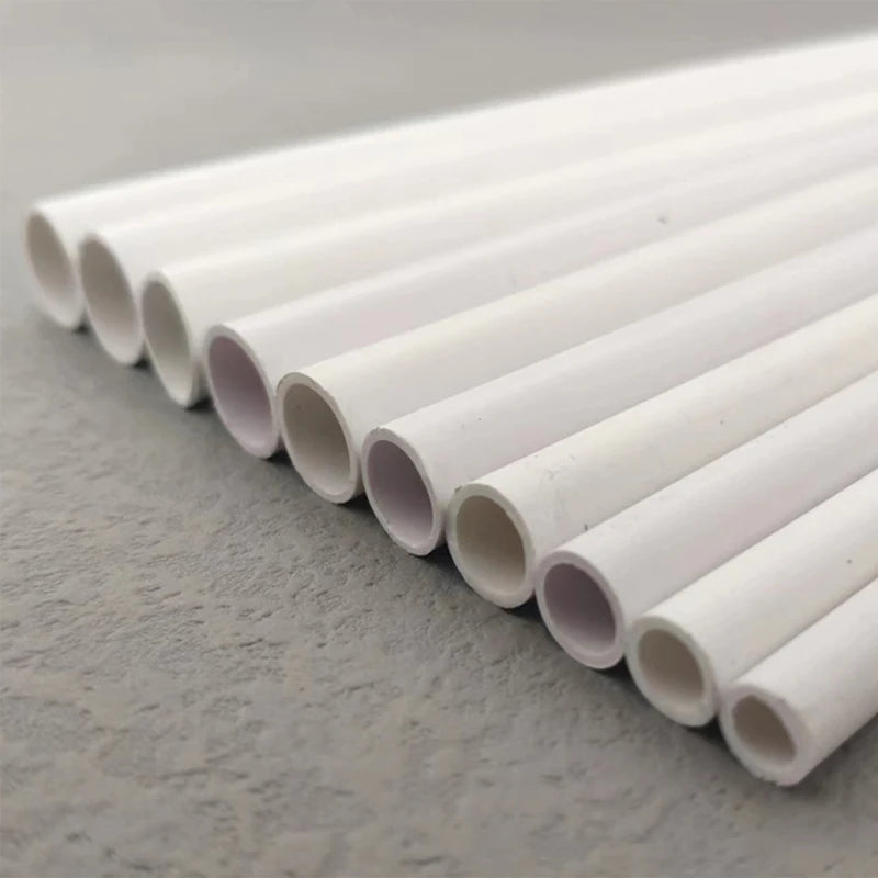 2Pcs Length 500mm White PVC Plastic Pipe Tube OD 6~20mm Fish Tank Aquarium Tube Garden Irrigation Watering Fittings