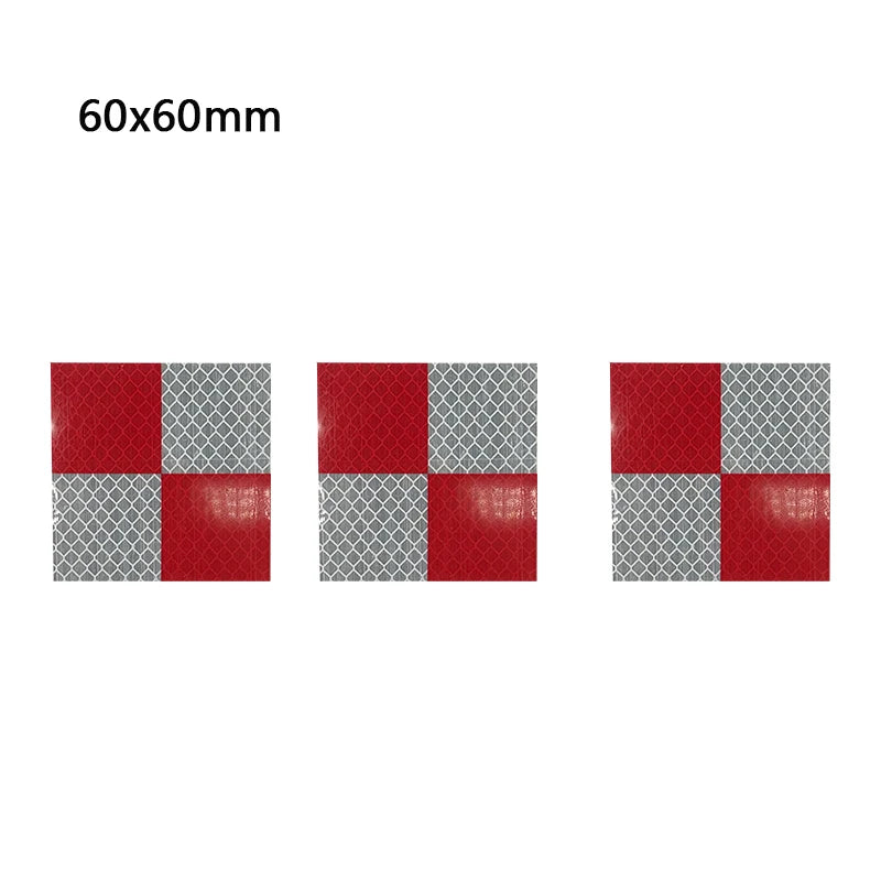 3M 100pcs Size 40x40mm 60x60mm 2-10cm Red and White Grid Reflector Sheet For Total Station Survey Geography Reflective Sticker