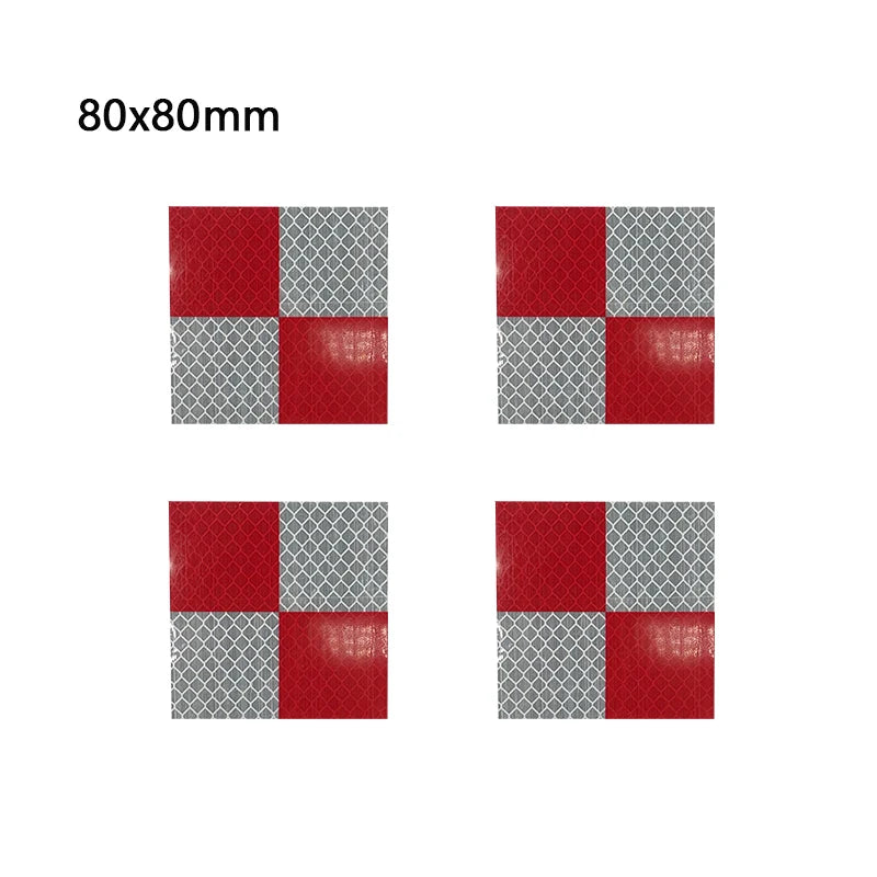 3M 100pcs Size 40x40mm 60x60mm 2-10cm Red and White Grid Reflector Sheet For Total Station Survey Geography Reflective Sticker