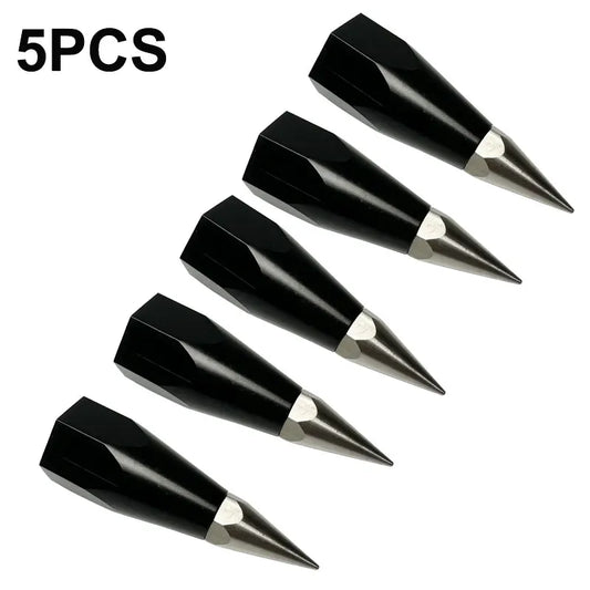 5PCS Survey Range Rod Prism Pole Point Tip With 5/8 Internal Thread GPS RTK Centering Surveying Accessories Carbon Tube Point