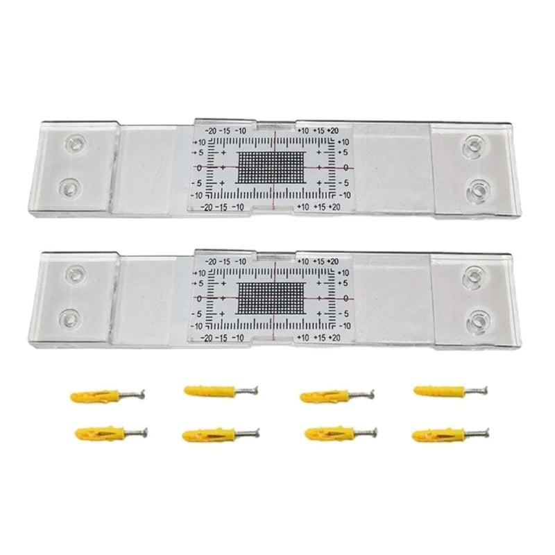 Acrylic Crack Width Gauge for Crack Monitoring for Crack Measuring Tell Tale Wall Cracks Plane Crack Measuring