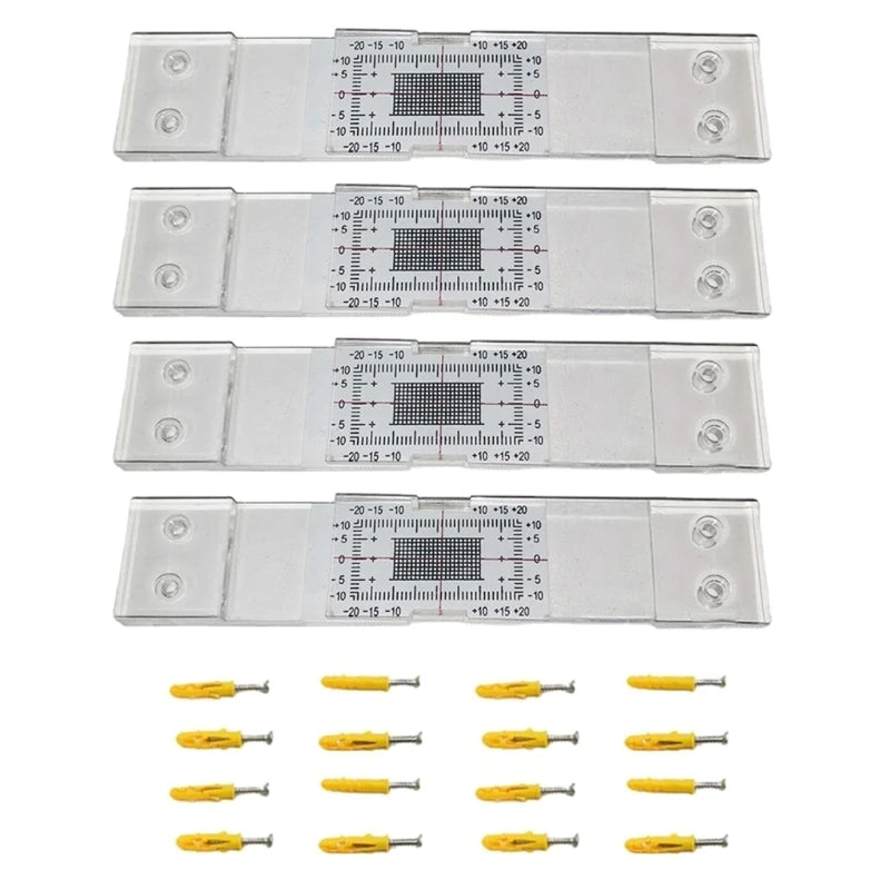 Acrylic Crack Width Gauge for Crack Monitoring for Crack Measuring Tell Tale Wall Cracks Plane Crack Measuring