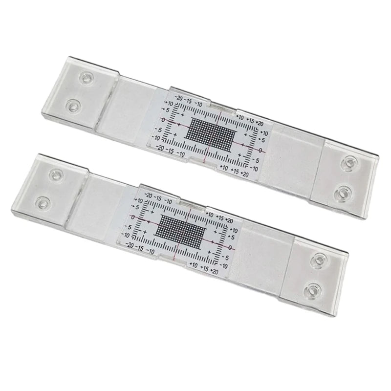 Acrylic Crack Width Gauge for Crack Monitoring for Crack Measuring Tell Tale Wall Cracks Plane Crack Measuring