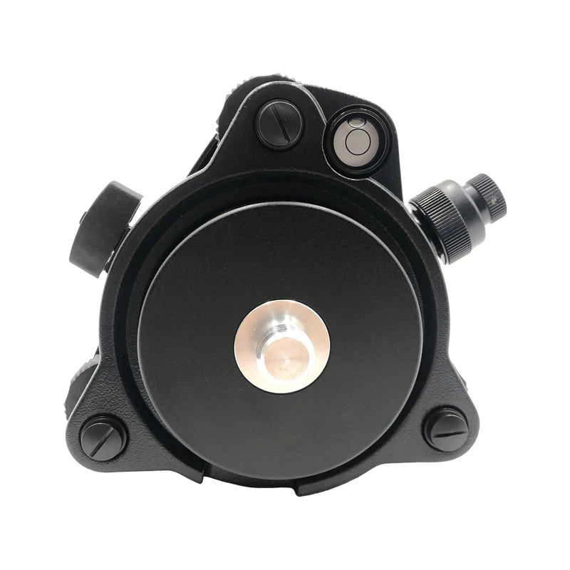 Black Tribrach With Optical Plummet & GPS Tribrach Adapter Carrier With 5/8"x11 Mount Rotate Screw For Total Station GPS GNSS