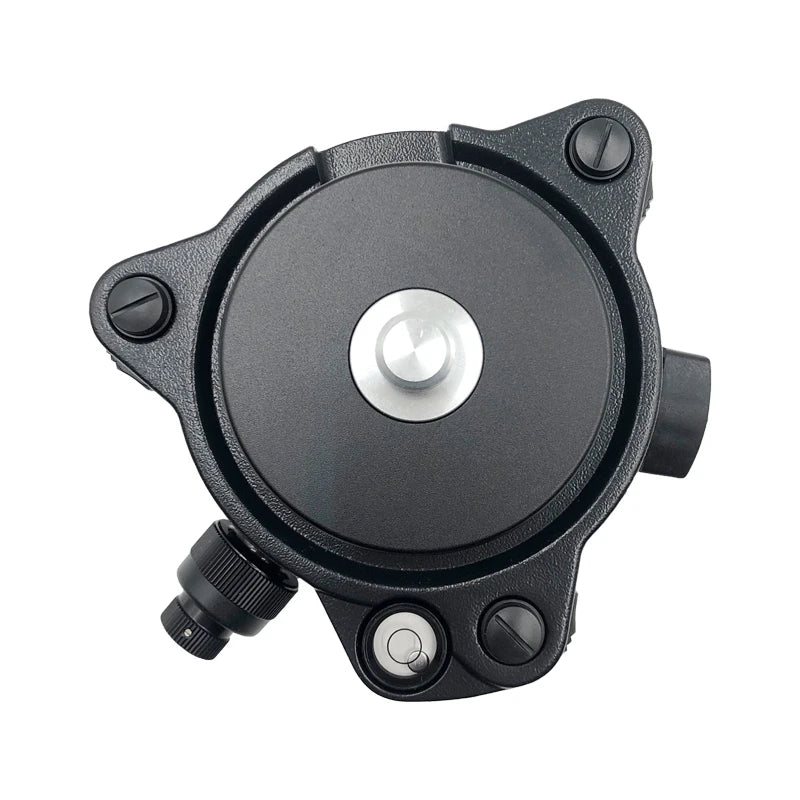 Black Tribrach With Optical Plummet & GPS Tribrach Adapter Carrier With 5/8"x11 Mount Rotate Screw For Total Station GPS GNSS