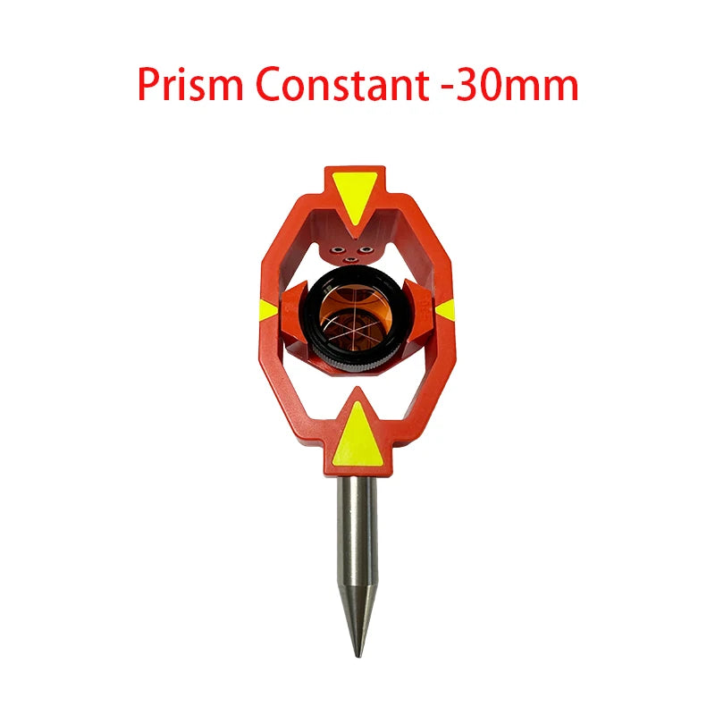 Brand New Mini Prism For Swiss Style Total Station Surveying Constant + 17.5mm/0mm/-30mm Offset With Tip Point