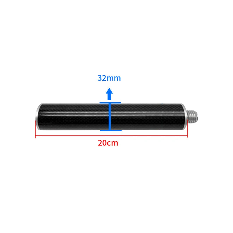 Brand new 10 20 30 40 50 CM Length Diameter 32mm  Carbon Fiber Grey GPS Antenna Extension Pole for LEICA Trimble SOUTH 5/8 x 11