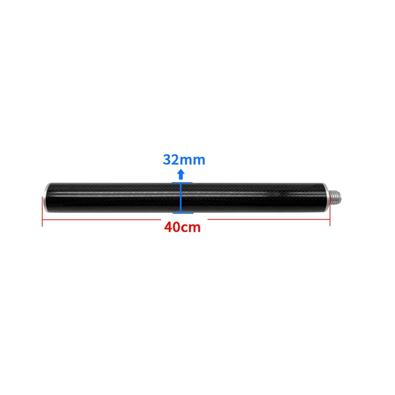 Brand new 10 20 30 40 50 CM Length Diameter 32mm  Carbon Fiber Grey GPS Antenna Extension Pole for LEICA Trimble SOUTH 5/8 x 11