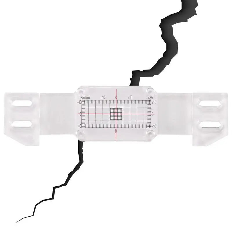 Crack Monitoring Gauge Tell-Tale Crack Monitoring Device Standard Tell Tale Record Precision Gauges Acrylic Measuring Instrument