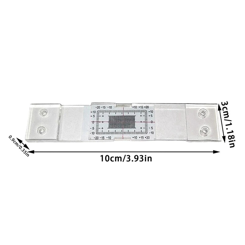 Crack Monitoring Record, 3Pcs Crack Measurement Tool, Crack Width Gauge, Clear Acrylic Corner Crack Comparison Caliper Durable