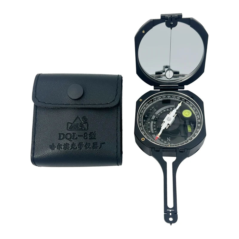 DQL-8 Geological Compass Harbin Magnet Needle Damping Aluminum Pocket Transit Geological Compass Surveying Instruments