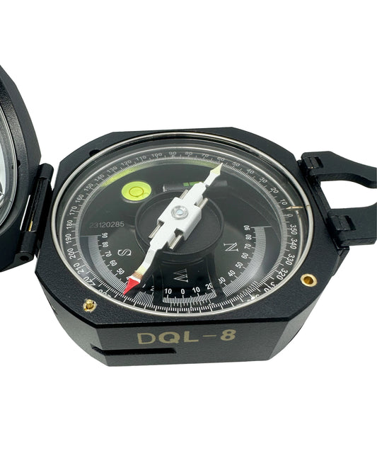 DQL-8 Geological Compass Magnet Needle Damping Aluminum Pocket Transit Surveying Instruments