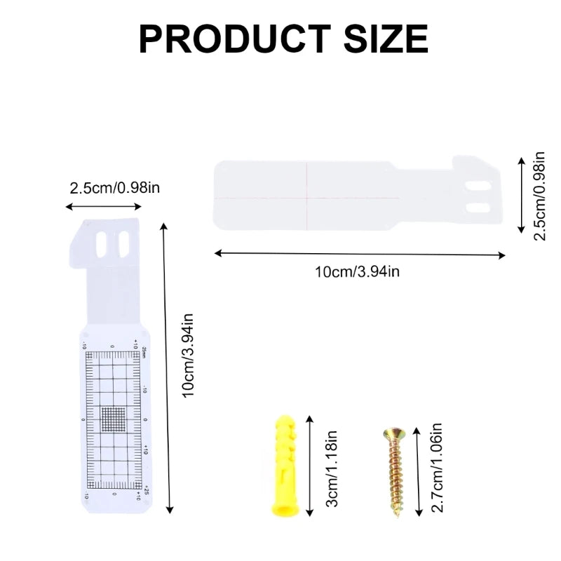 Detecting Wall Deformations Crack Detection Ruler Acrylic Constructions Gauge for Accurate Wall Deformation Dropship