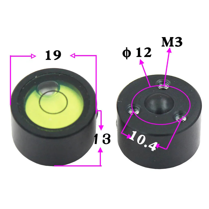 Factory Sale！HACCURY Mini Bullseye level Bubble Round Small Bubbles Mapping Accessories for Laika South Mapping Total Station