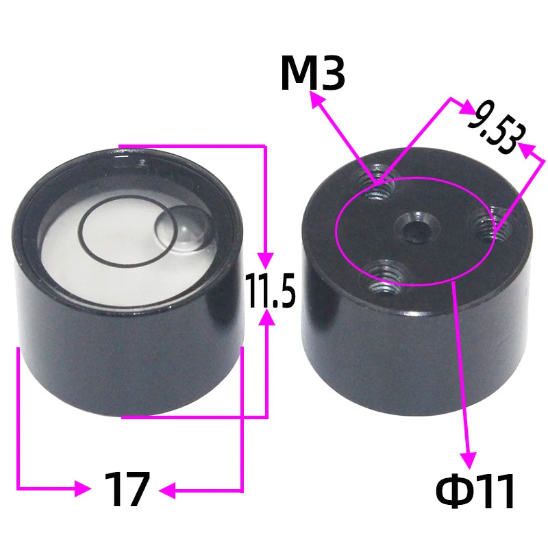 Factory Sale！HACCURY Mini Bullseye level Bubble Round Small Bubbles Mapping Accessories for Laika South Mapping Total Station