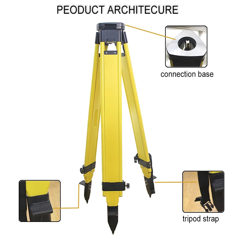 Wooden Elevating Surveying Chinese Supplier Total Station Laser Leveler Tripod