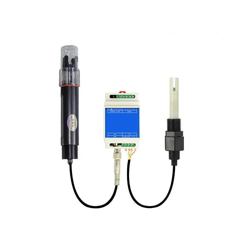 BGT CE 4-20mA 0-5V RS485 Multiparameter  2 in 1 Water Quality Analysis Electrode Water EC PH Probe Sensor for Water Treatment