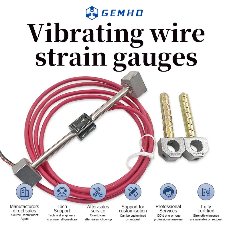 Gemho Mining Vibrating Wire Surface manufacturers custom strain gauges 100 kg