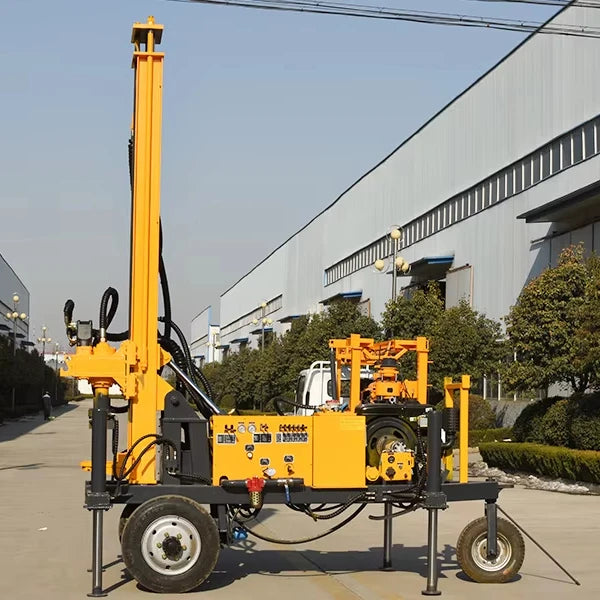 Portable Mobile Water Well Drilling Rig Three Wheel Portable Drilling Machine Small Water Well Drilling Rig