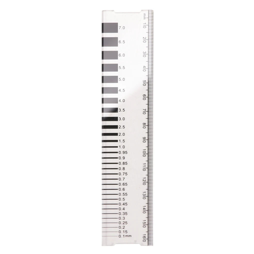 2024 New CW01 Plastic Crack Width Gauge, Concrete Crack Width Ruler