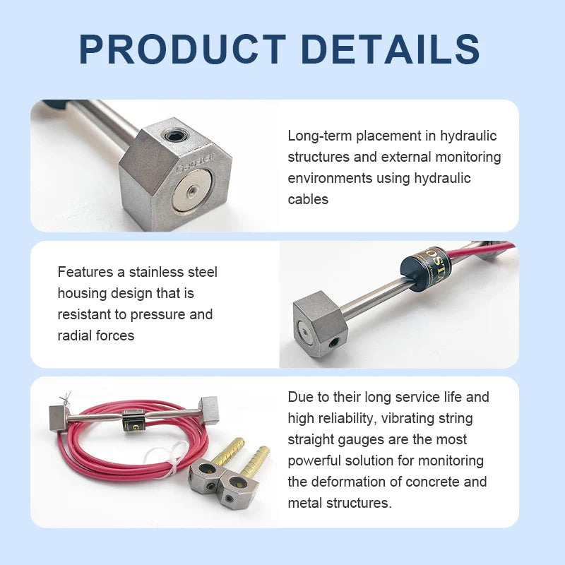 Gemho Mining Vibrating Wire Surface strain strain gauge sensor m series