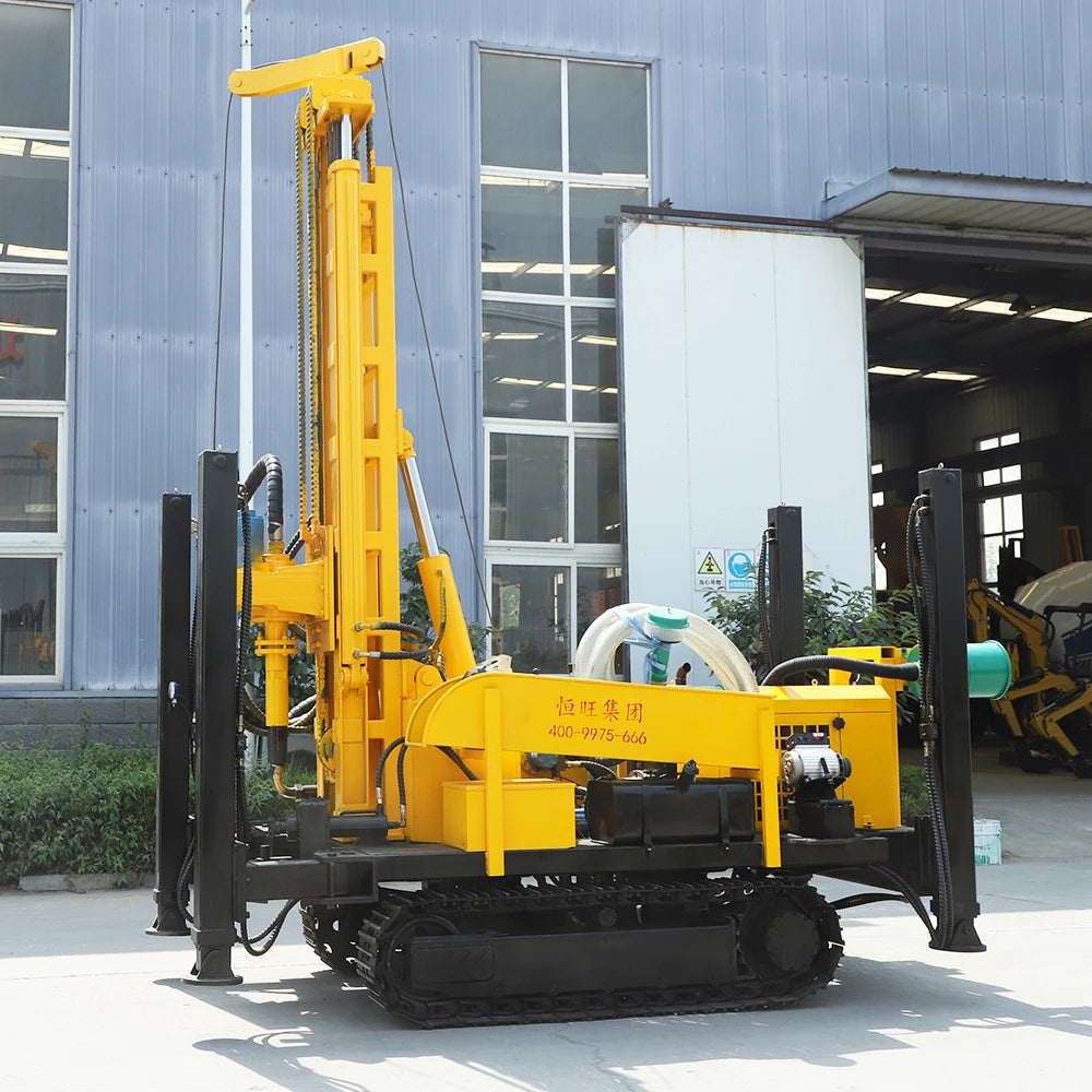 hydraulic crawler 600m 500m 400m 300m 200m 100m borehole pneumatic water drilling machine drilling machines rig