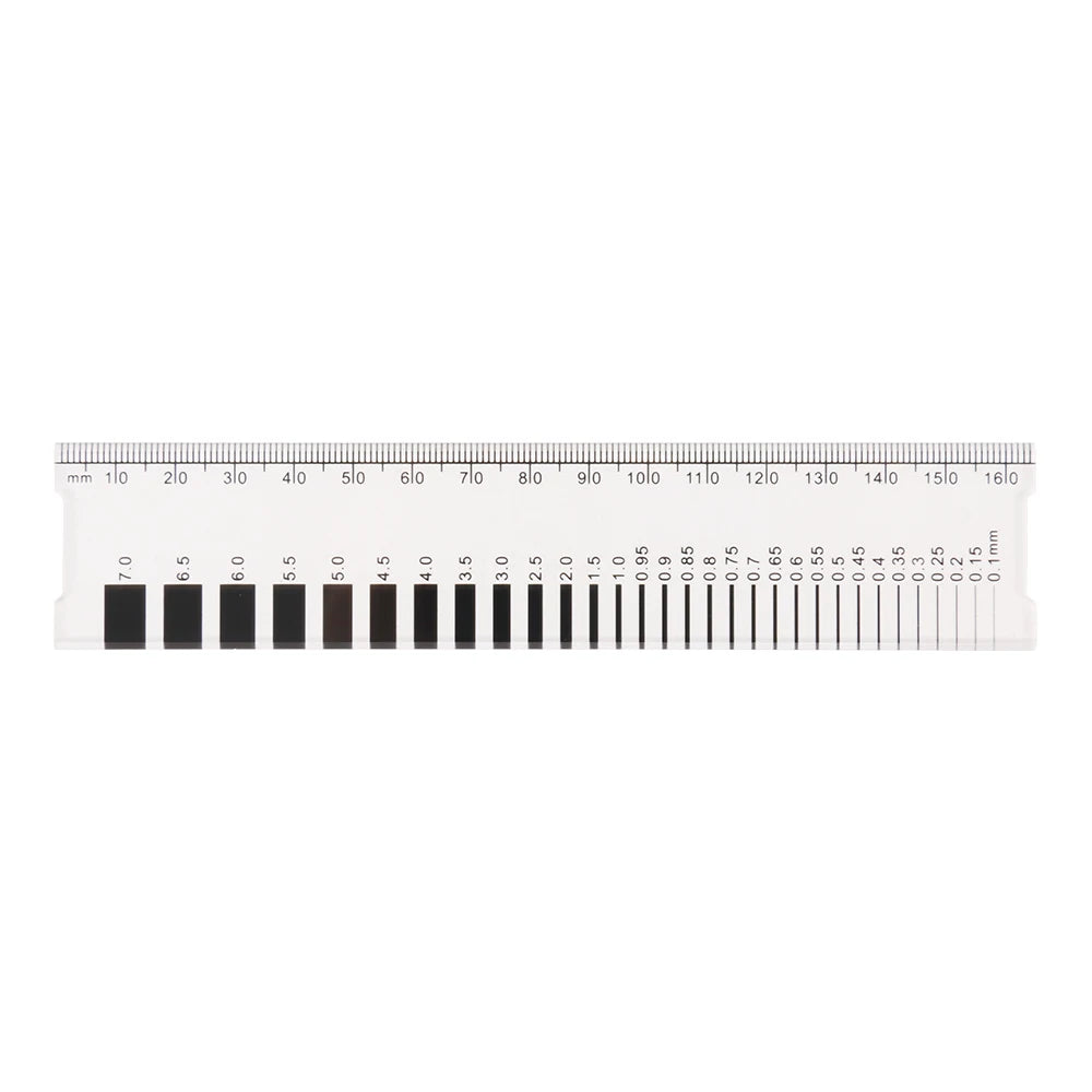 2024 New CW01 Plastic Crack Width Gauge, Concrete Crack Width Ruler