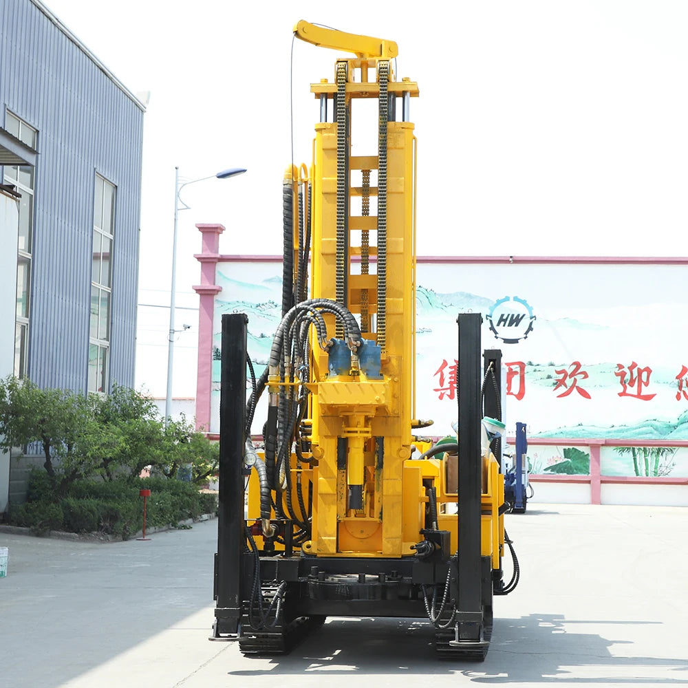 hydraulic crawler 600m 500m 400m 300m 200m 100m borehole pneumatic water drilling machine drilling machines rig