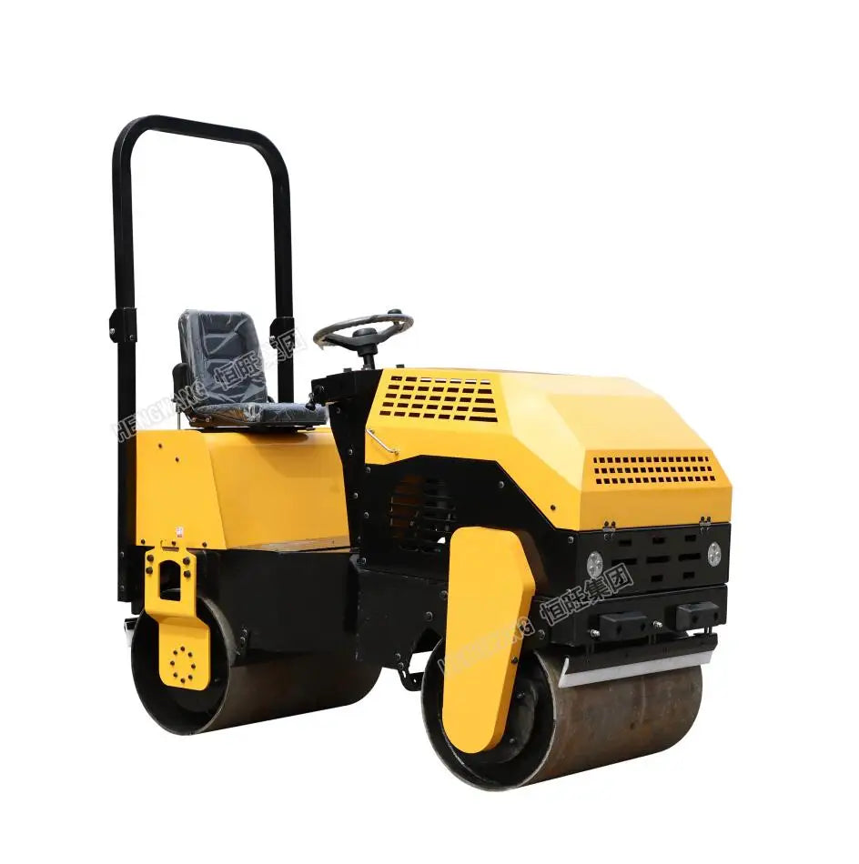 2 Ton hydraulic double vibration ride on road roller for sale